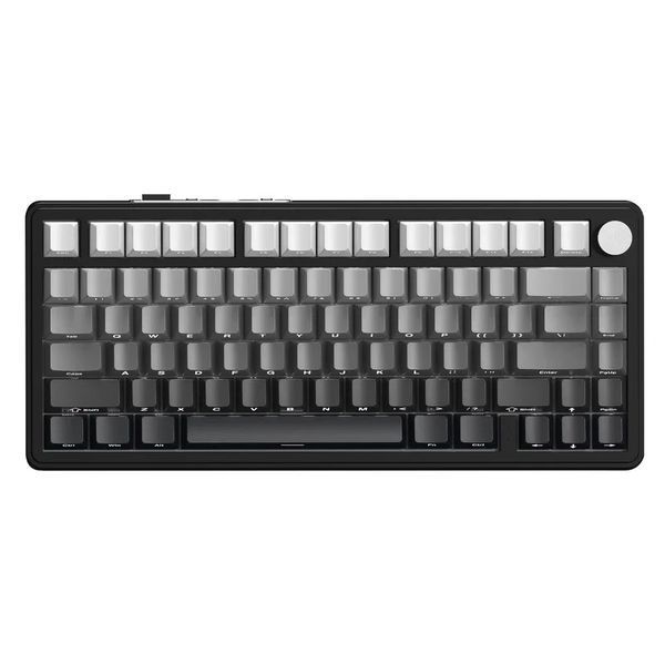 Механічна клавіатура Attack Shark X85 Gradient Black, Hot Swap, RGB, Bluetooth / 2.4 ГГц / USB 1421 фото