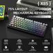 Механічна клавіатура Attack Shark X85 Gradient Black, Hot Swap, RGB, Bluetooth / 2.4 ГГц / USB 1421 фото 9