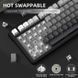 Механічна клавіатура Attack Shark X85 Gradient Black, Hot Swap, RGB, Bluetooth / 2.4 ГГц / USB 1421 фото 4