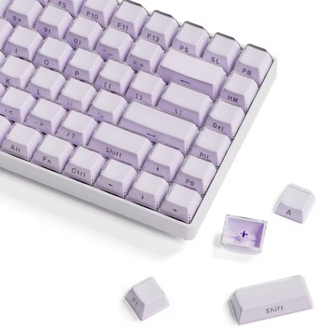 Набір кейкапів Womier Jelly Violet 113 шт. OEM Profile, ABS/PS , Double-Shot 7204 фото