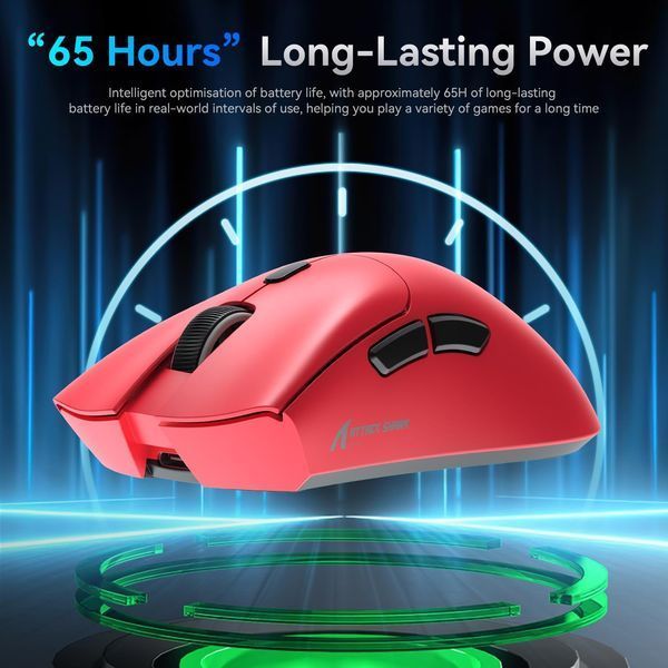 Миша Attack Shark R1 Red 8111 фото