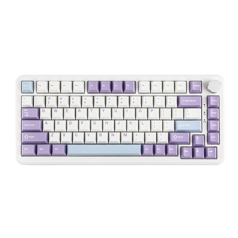 Клавіатура магнітна Ajazz AK820 Max HE White Purple 5811 фото
