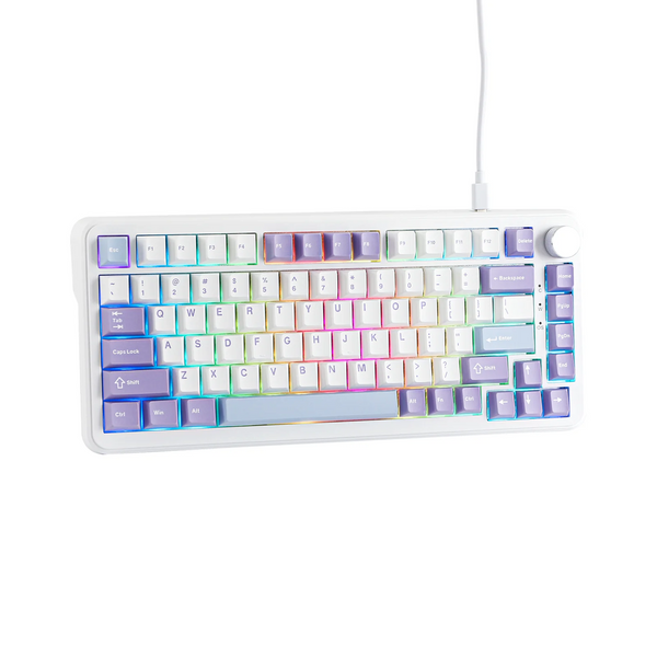Клавіатура магнітна Ajazz AK820 Max HE White Purple 5811 фото