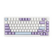 Клавіатура магнітна Ajazz AK820 Max HE White Purple 5811 фото 1