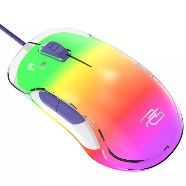 Дротова миша Proove Gaming Blaze White, прозорий корпус, сенсор PAW3311, 12000 DPI, 1000 Гц, USB підключення  69671 фото