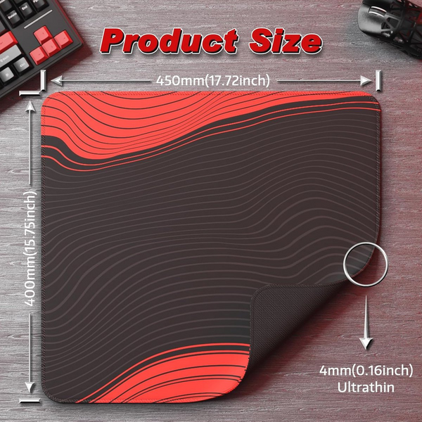 Килимок Attack Shark CM02 eSport Black Red 7512 фото