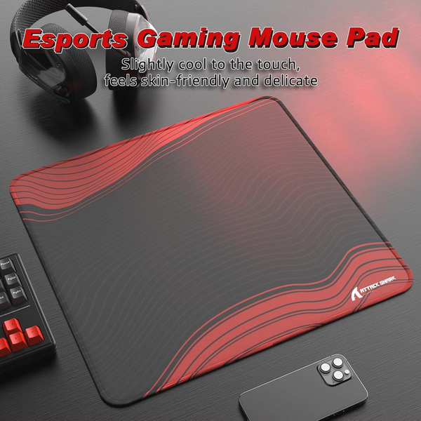 Килимок Attack Shark CM02 eSport Black Red 7512 фото