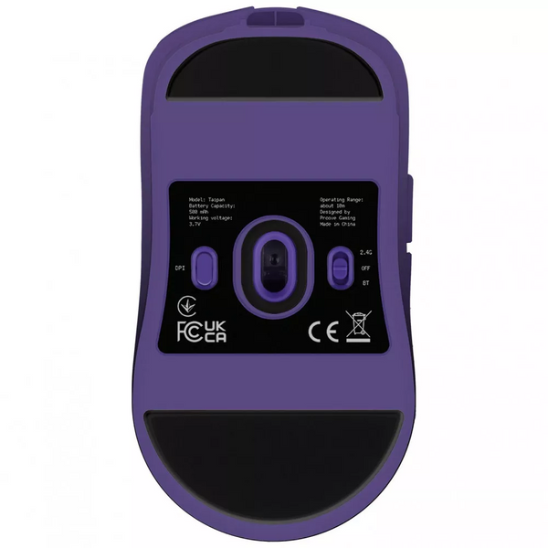 Бездротова миша Proove Gaming Taipan Black Purple, сенсор PAW3335, 16000 DPI, 1000 Гц, Bluetooth / 2.4 ГГц / USB 68669 фото