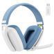 Ігрові навушники BINNUNE BW06 White Blue, Bluetooth / 2.4 ГГц 5061 фото 1