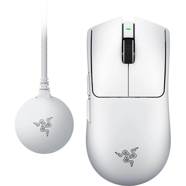 Бездротова миша RAZER Viper V4 PRO Wireless White (RZ01-05630200-R3G1), сенсор Focus Pro 50K Gen-3, 50000 DPI, 8000 Гц, Bluetooth / 2.4 ГГц / USB 7916 фото