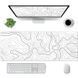 Килимок для миші 800 х 300 White Contour 7170 фото 2