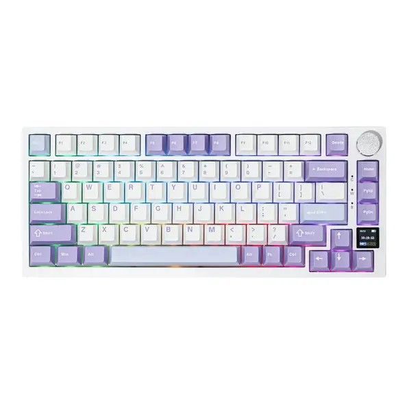 Клавіатура Ajazz AK820 Pro White Purple 1841 фото