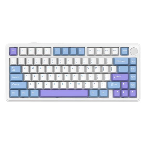 Клавіатура Attack Shark X85 White Purple 1421 фото