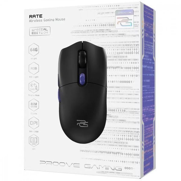 Миша Proove Gaming Rate Special Edition Black Purple 63749 фото