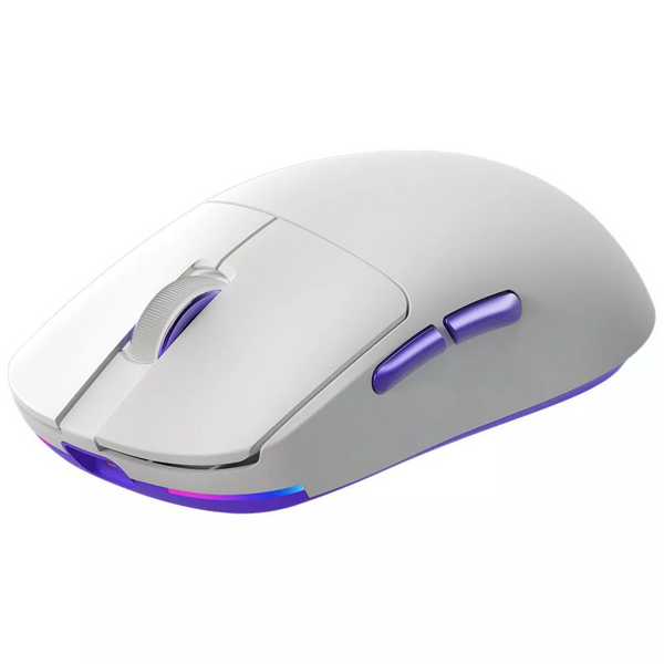 Бездротова миша Proove Gaming Superfight Wireless White Purple, з док-станцією, сенсор PAW3311, 22000 DPI, 1000 Гц, Bluetooth / 2.4 ГГц / USB 68583 фото