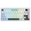 Клавіатура AULA F75 MAX White Blue
