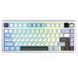 Клавіатура AULA F75 MAX White Blue 6822 фото
