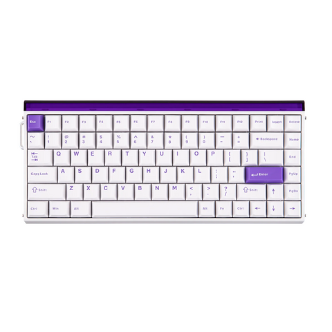Клавіатура магнітна AULA HERO 84 HE White Purple 7016 фото