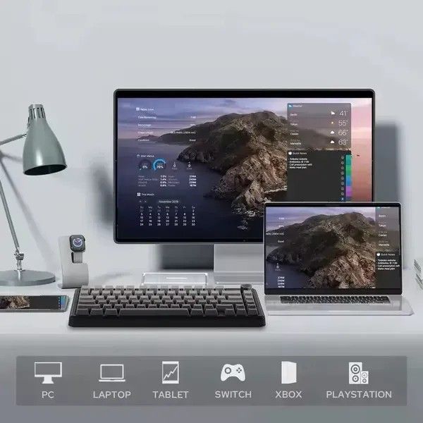 Клавіатура AULA F75 MAX Black Gradient 6823 фото