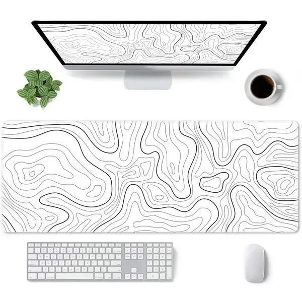 Килимок для миші 900 х 400 White Contour 7171 фото