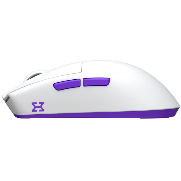Бездротова миша HATOR Hellyberry HM47 wireless White Violet, з док-станцією, сенсор PAW3311, 12000 DPI, 1000 Гц, Bluetooth / 2.4 ГГц / USB 7268 фото