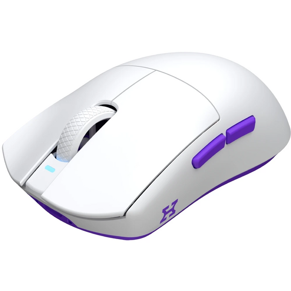 Бездротова миша HATOR Hellyberry HM47 wireless White Violet, з док-станцією, сенсор PAW3311, 12000 DPI, 1000 Гц, Bluetooth / 2.4 ГГц / USB 7268 фото