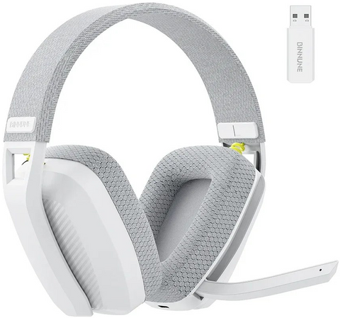 Ігрові навушники BINNUNE BW06 White, Bluetooth / 2.4 ГГц 5061 фото