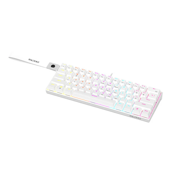 Механічна клавіатура Ajazz x Nacodex NK61 White, Hot Swap, RGB, Дротове підключення 8913 фото