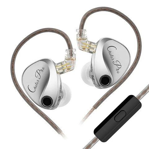 Ігрові навушники KZ Castor Pro Harman Target Silver з мікрофоном 9629 фото