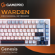 Механічна клавіатура GamePro Genesis Warden MK160BL Blue White, Hot Swap, RGB, Дротове підключення, UKR/ENG 9173 фото 14